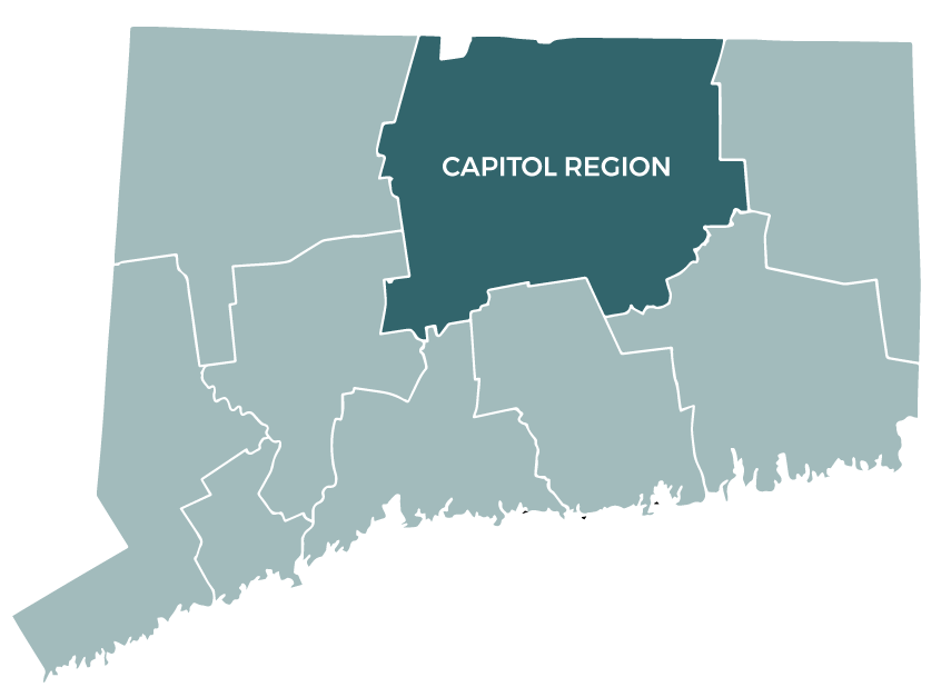 Capitol Region Council of Governments Map