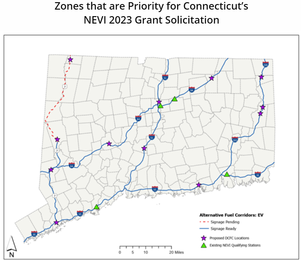 CTDOT NEVI 2023 Priority Zones 